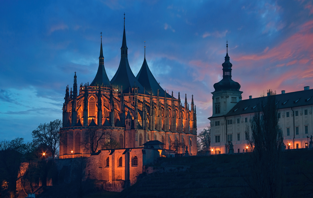 Sunset at Church of St. Barbara
